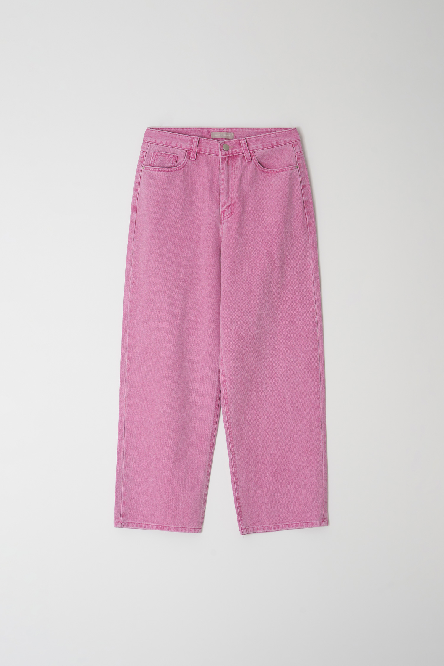 Colored Cotton Wide Pants