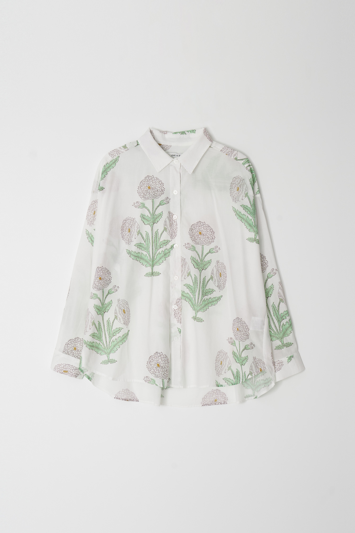 flower printed shirt